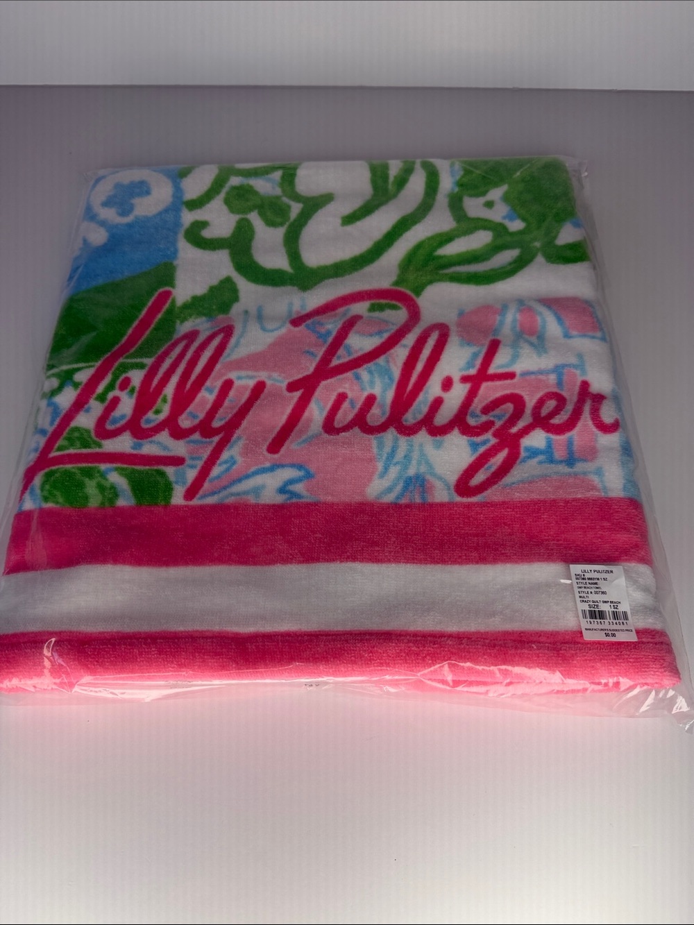 Lilly Pulitzer Multi crazy quilt beach towel - Picture 3 of 4